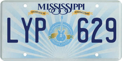 MS license plate LYP629