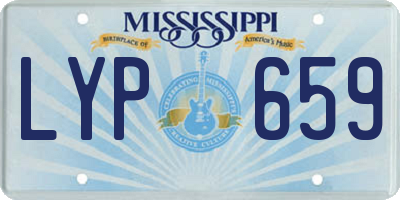 MS license plate LYP659
