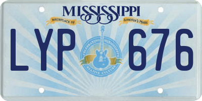 MS license plate LYP676
