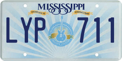 MS license plate LYP711