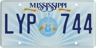 MS license plate LYP744