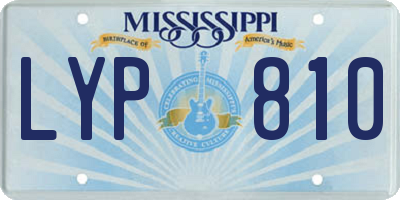 MS license plate LYP810