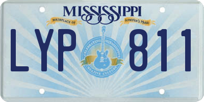 MS license plate LYP811