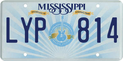 MS license plate LYP814