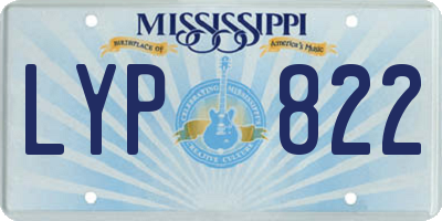 MS license plate LYP822