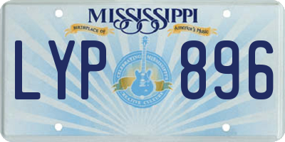 MS license plate LYP896