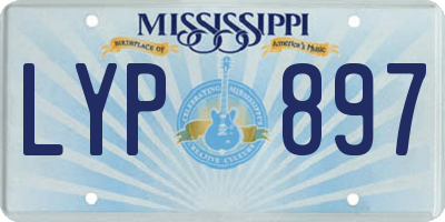 MS license plate LYP897