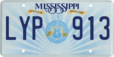 MS license plate LYP913