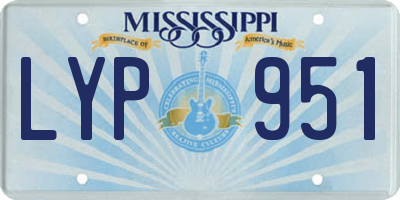 MS license plate LYP951