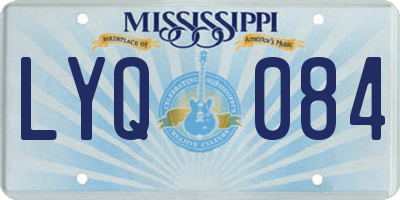 MS license plate LYQ084