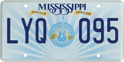 MS license plate LYQ095