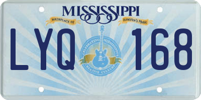 MS license plate LYQ168
