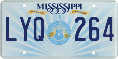 MS license plate LYQ264