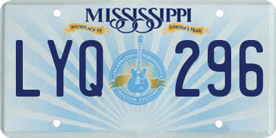 MS license plate LYQ296