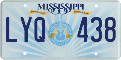 MS license plate LYQ438