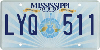 MS license plate LYQ511