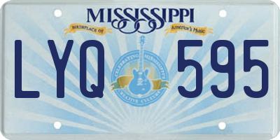 MS license plate LYQ595