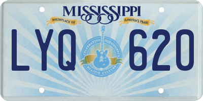 MS license plate LYQ620