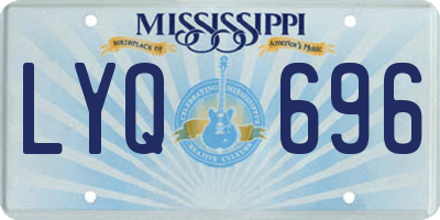 MS license plate LYQ696