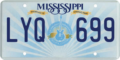MS license plate LYQ699