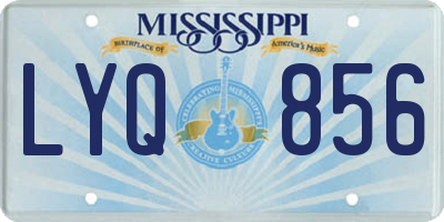 MS license plate LYQ856