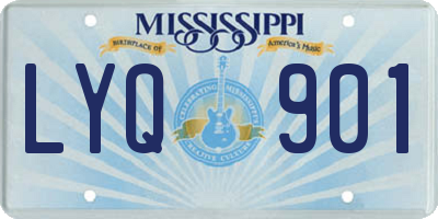 MS license plate LYQ901