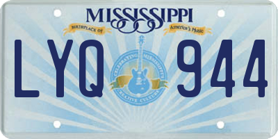MS license plate LYQ944
