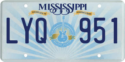 MS license plate LYQ951