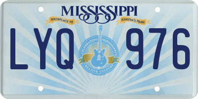 MS license plate LYQ976