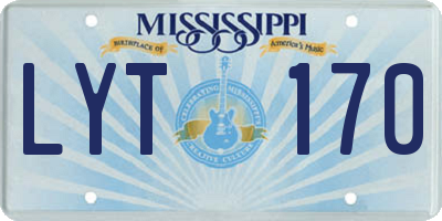 MS license plate LYT170