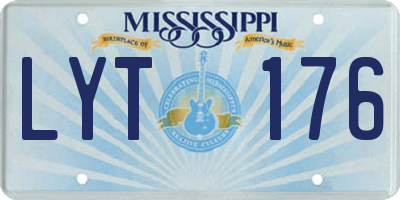 MS license plate LYT176