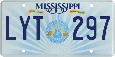 MS license plate LYT297