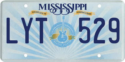 MS license plate LYT529