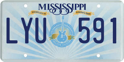 MS license plate LYU591