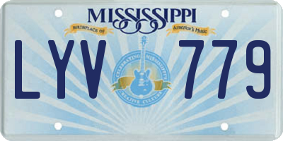 MS license plate LYV779