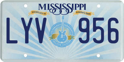MS license plate LYV956