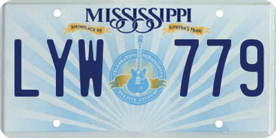 MS license plate LYW779