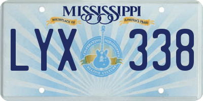 MS license plate LYX338