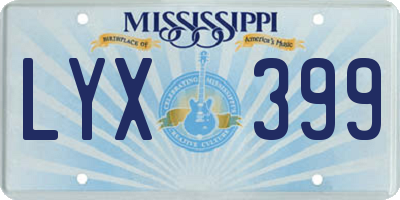 MS license plate LYX399