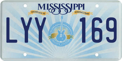 MS license plate LYY169