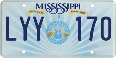 MS license plate LYY170