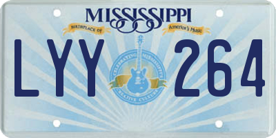 MS license plate LYY264