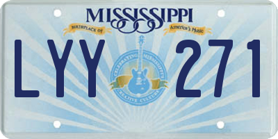 MS license plate LYY271
