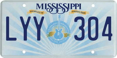 MS license plate LYY304