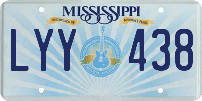 MS license plate LYY438