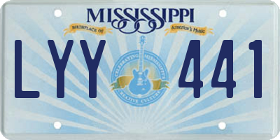 MS license plate LYY441