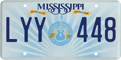 MS license plate LYY448