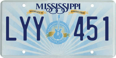 MS license plate LYY451