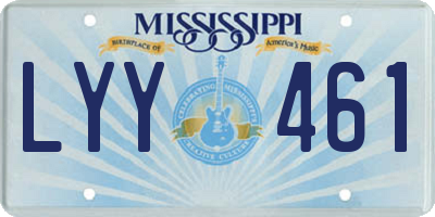 MS license plate LYY461