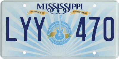 MS license plate LYY470